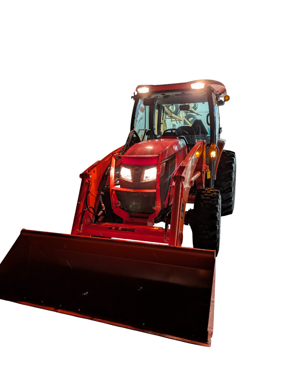 Tractor (Mx6000) with Bucket and Trailer Tractor (Mx6000) with Bucket and Trailer